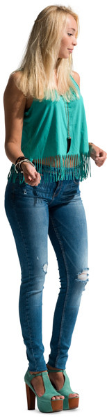 Standing girl image