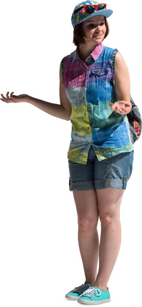 Standing girl image