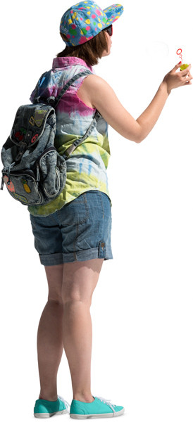 Standing girl image