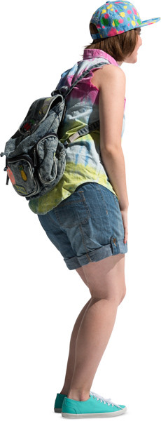 Standing girl image