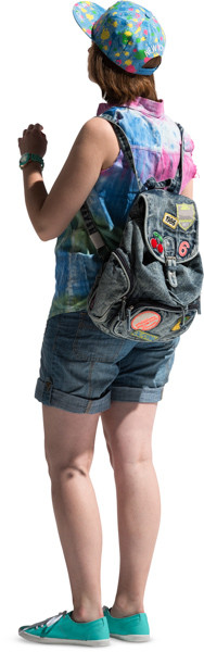 Standing girl image