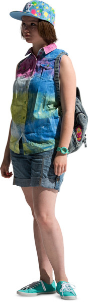 Standing girl image