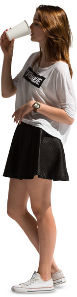Standing girl image