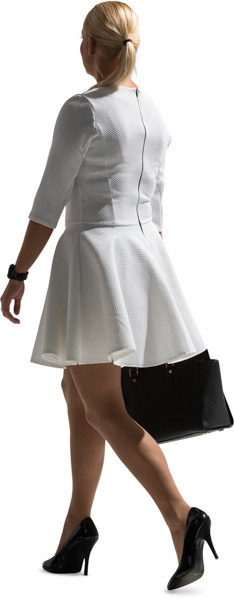 Walking woman image