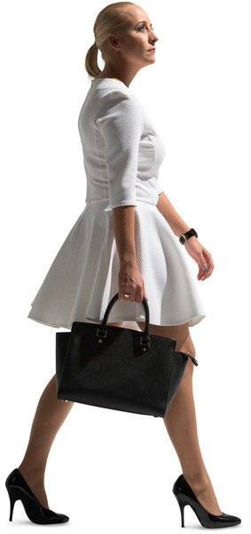 Walking woman image