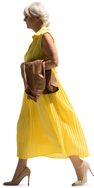 Walking woman image