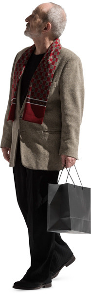 Walking man image