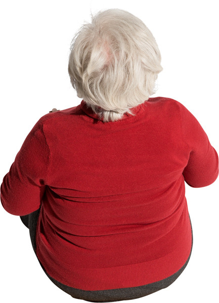 Sitting woman image