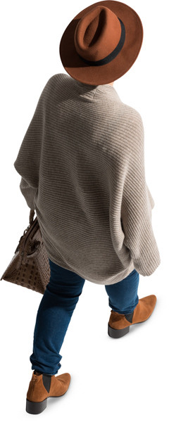 Walking woman image