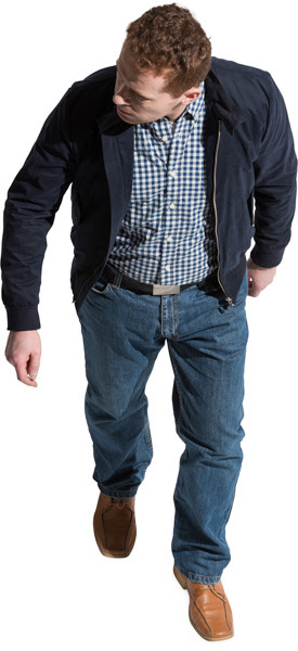 Walking man image