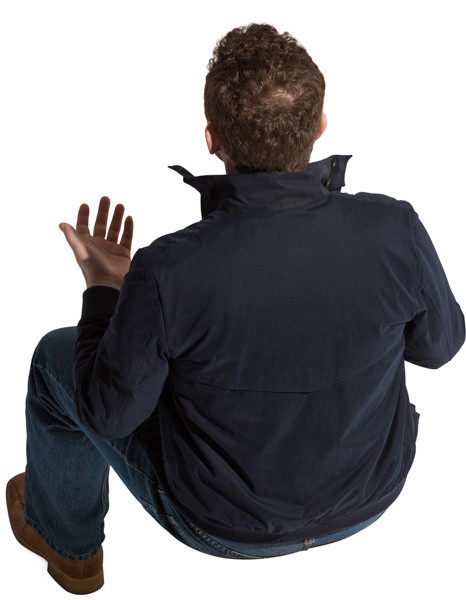 Sitting man image