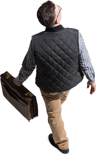 Walking man image
