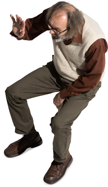 Sitting man image