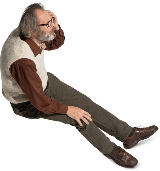 Sitting man image