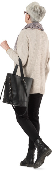 Walking woman image