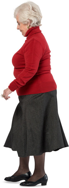 Walking woman image