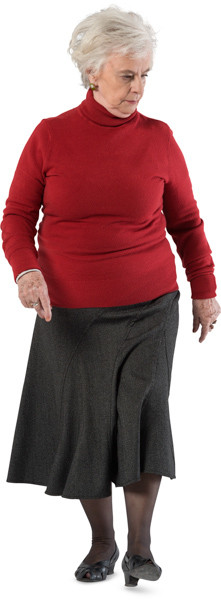Walking woman image