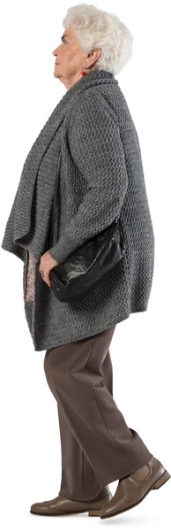 Walking woman image