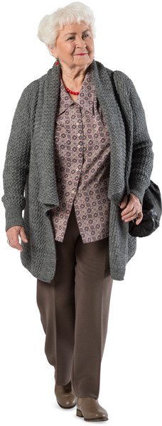 Walking woman image