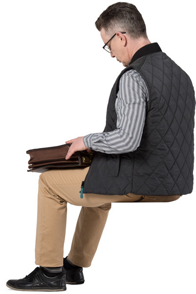 Sitting man image