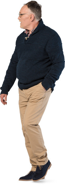 Walking man image