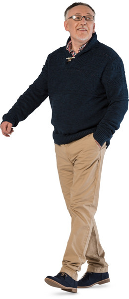 Walking man image