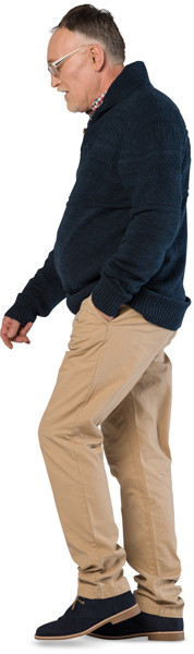 Walking man image