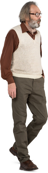 Walking man image