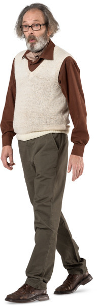Walking man image