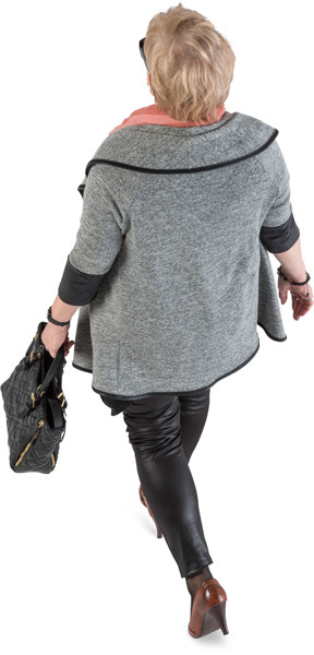 Walking woman image