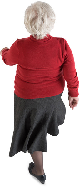 Walking woman image