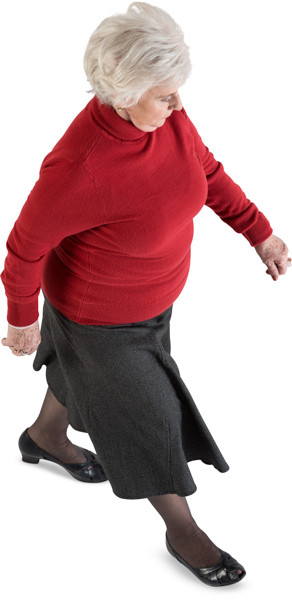 Walking woman image