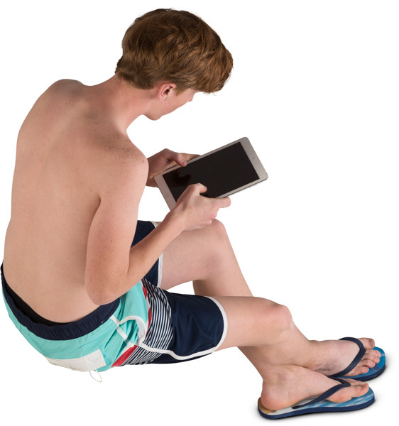 Standing boy image