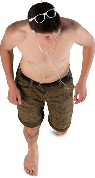 Walking boy image