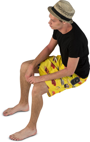 Sitting boy image