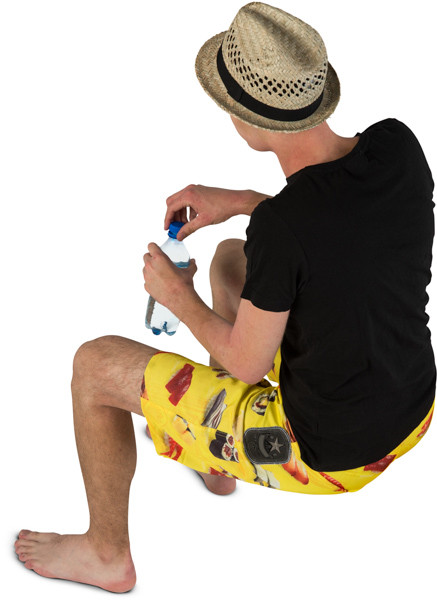 Sitting boy image