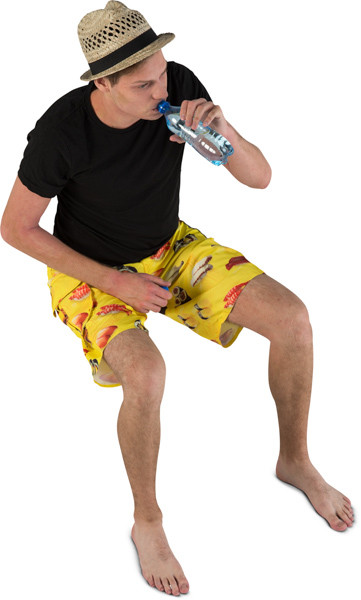 Sitting boy image