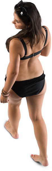 Walking girl image