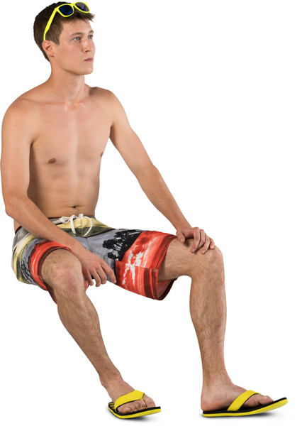 Sitting boy image