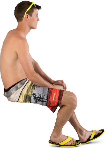 Sitting boy image