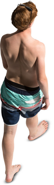 Walking boy image