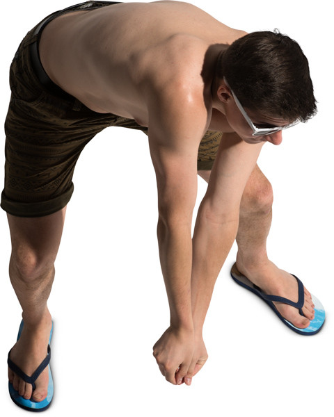 Boy playing volleyball image