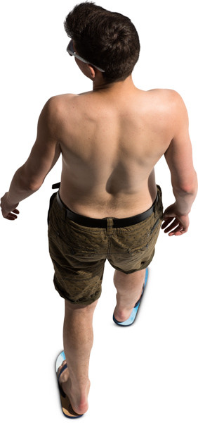Walking boy image