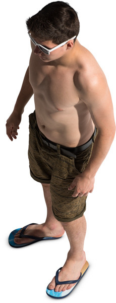 Standing boy image