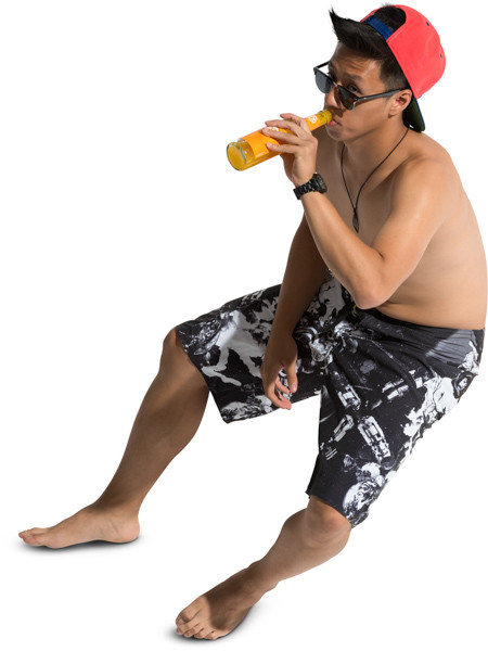 Sitting boy image