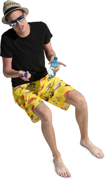 Sitting boy image