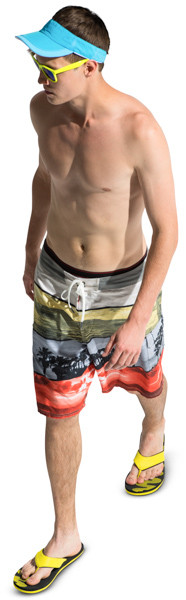 Walking boy image