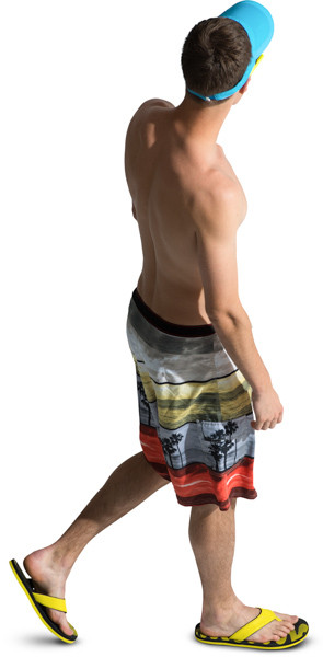 Walking boy image