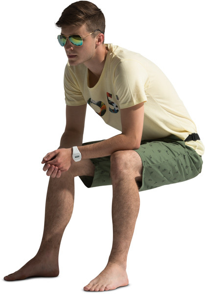 Sitting boy image