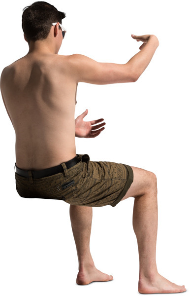 Sitting boy image